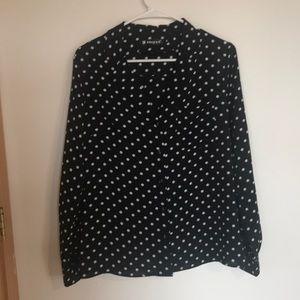 Polka dot blouse
